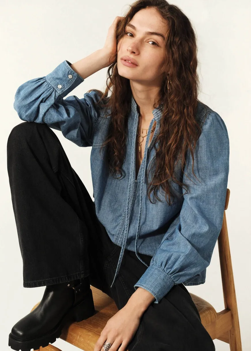 UV Protection ba&sh  Kuka Denim Blouse