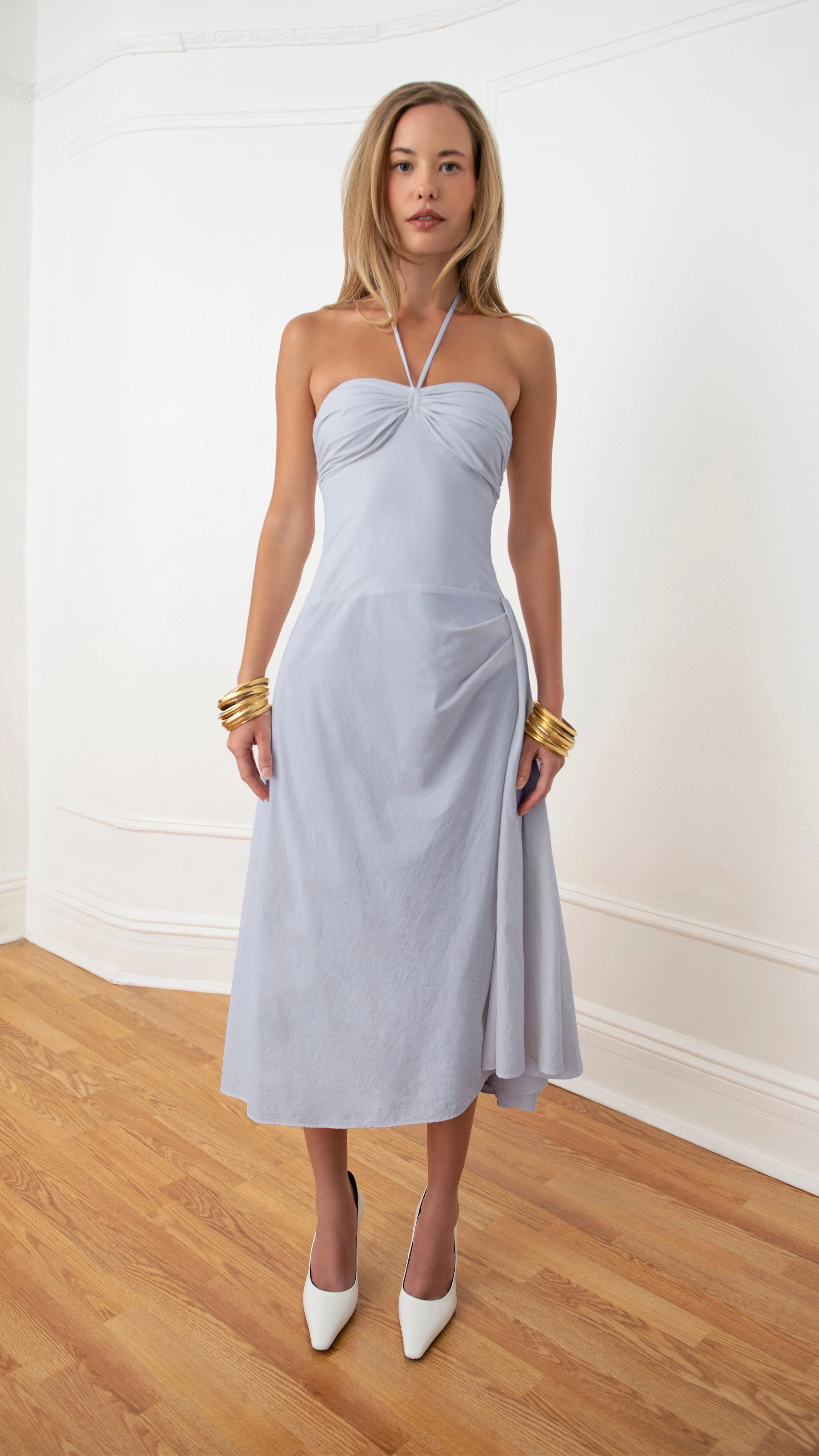 Stretch Comfort Bardot Midi Dress