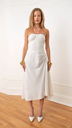 Trendy Shirt Bardot Midi Dress