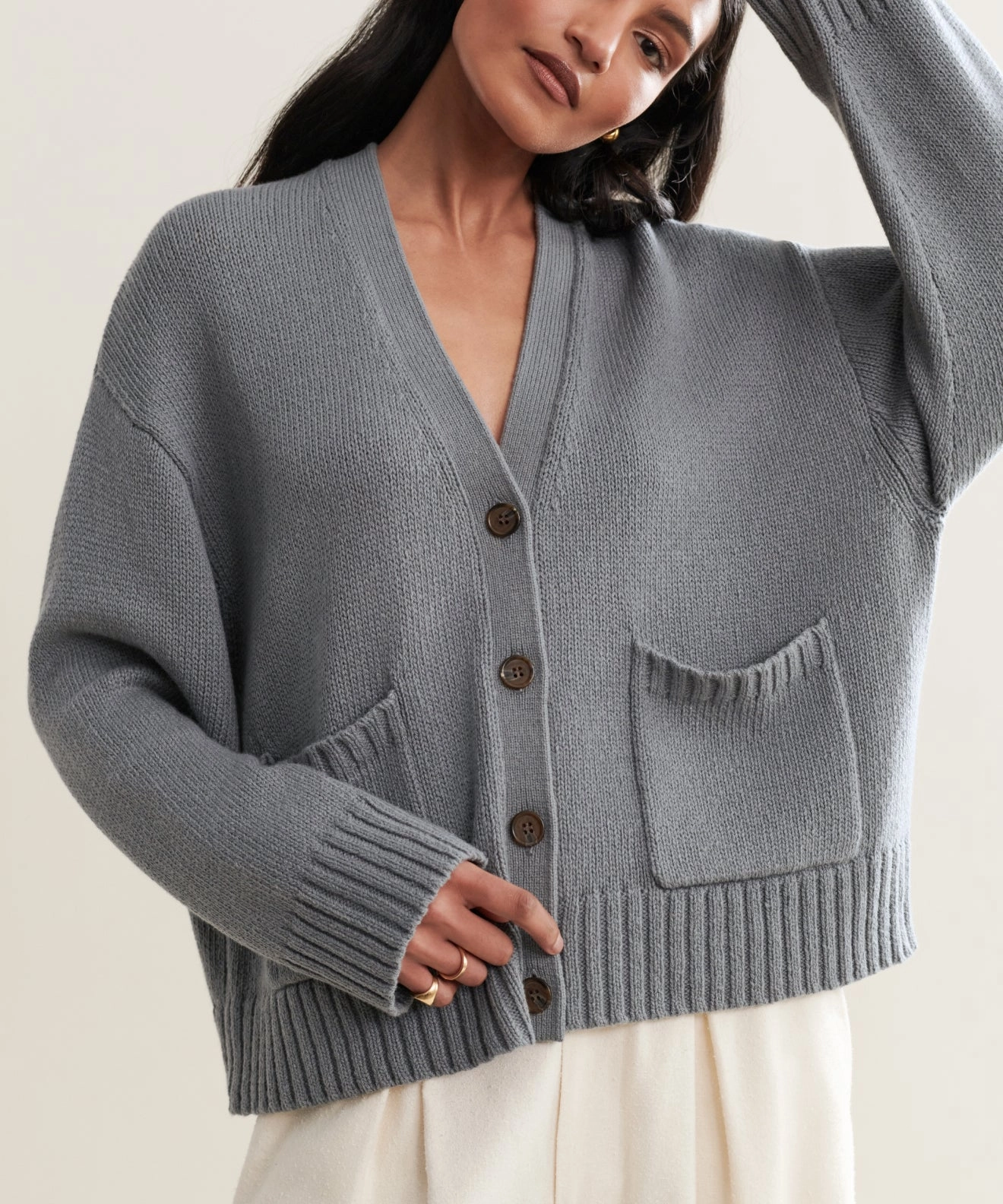 Ventilated Mesh Panels Barrett Cardigan