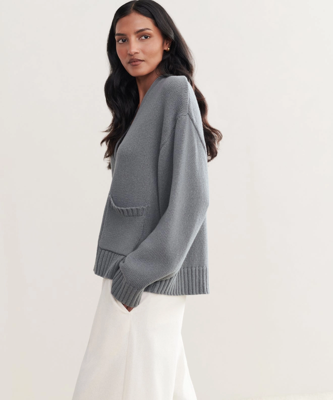 Barrett Cardigan LanolinFree Wool Processing Street Layer