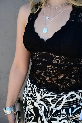 Beach Bum Top Grid Texture Fabric