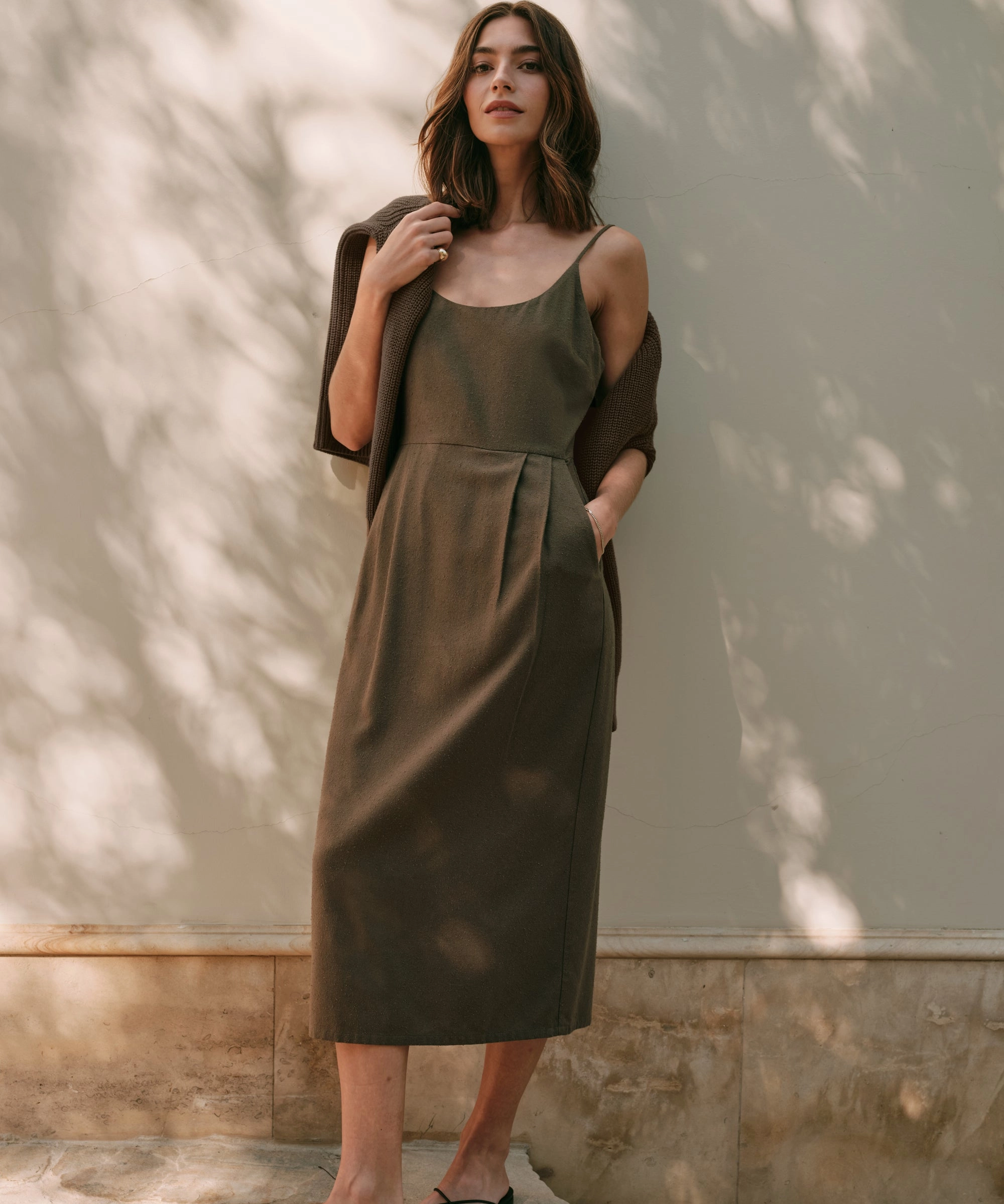 Rove Dress Grass Soft Classic A-line design