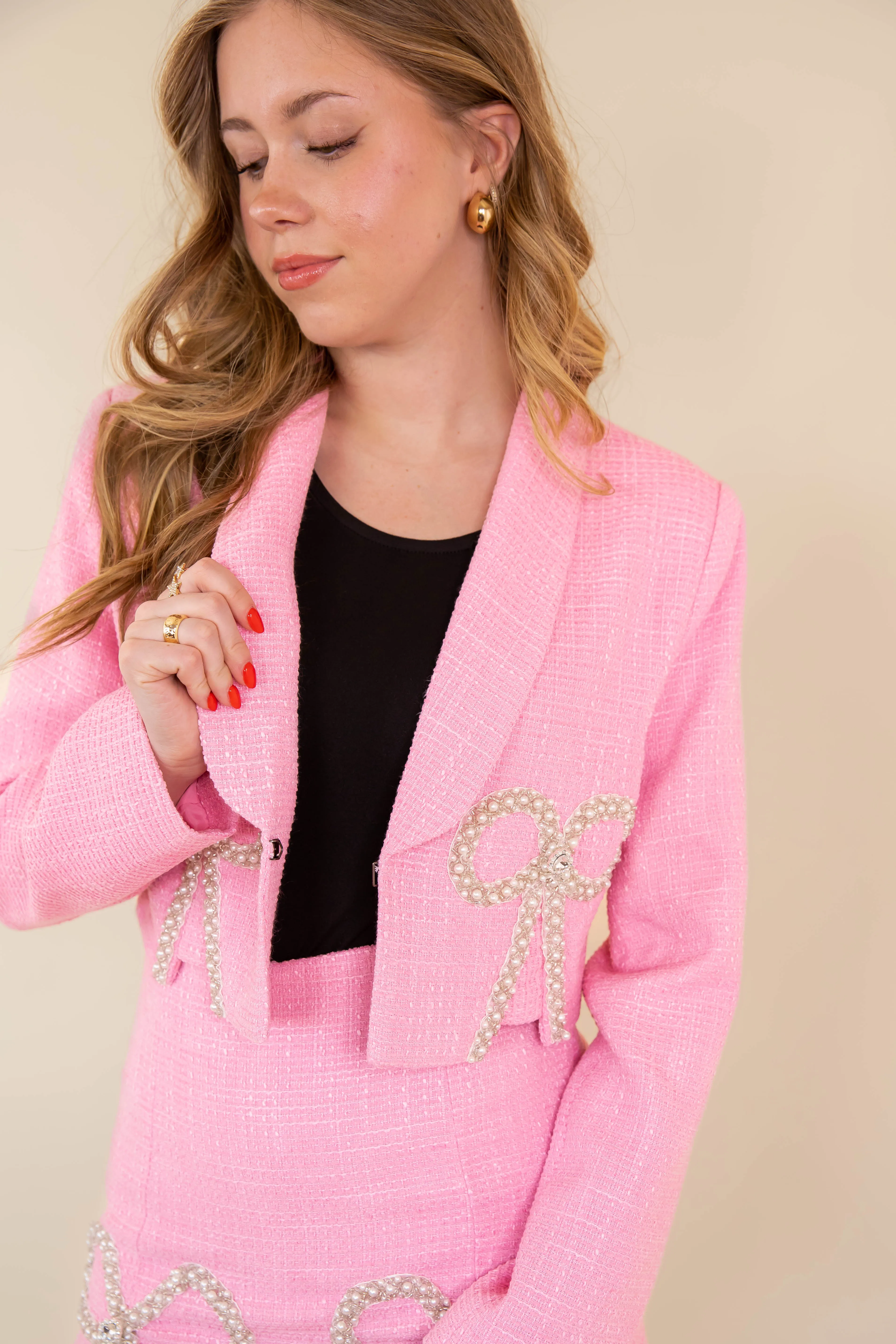 Belle of the Boardroom Cropped Blazer FrictionFreeNeckline