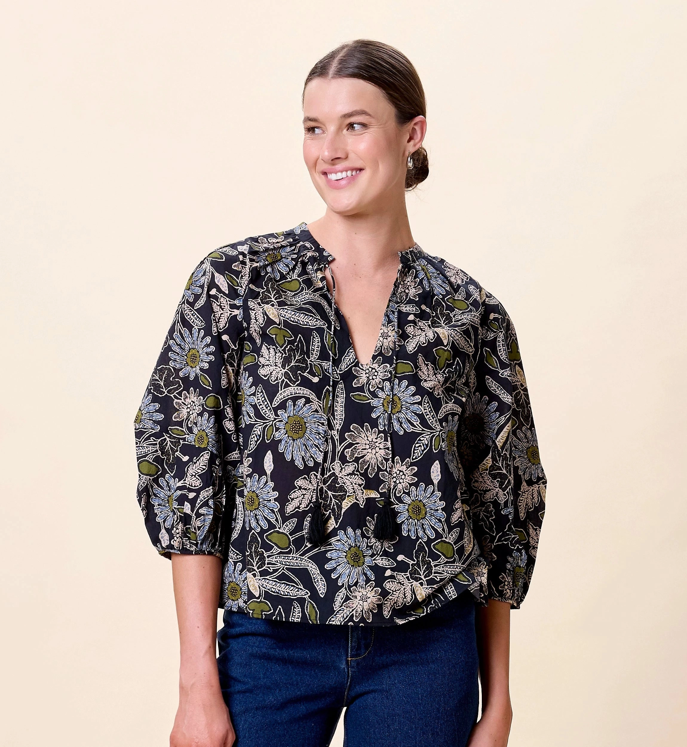 Comfy Fit Belle Blouse | Dark Magnolia