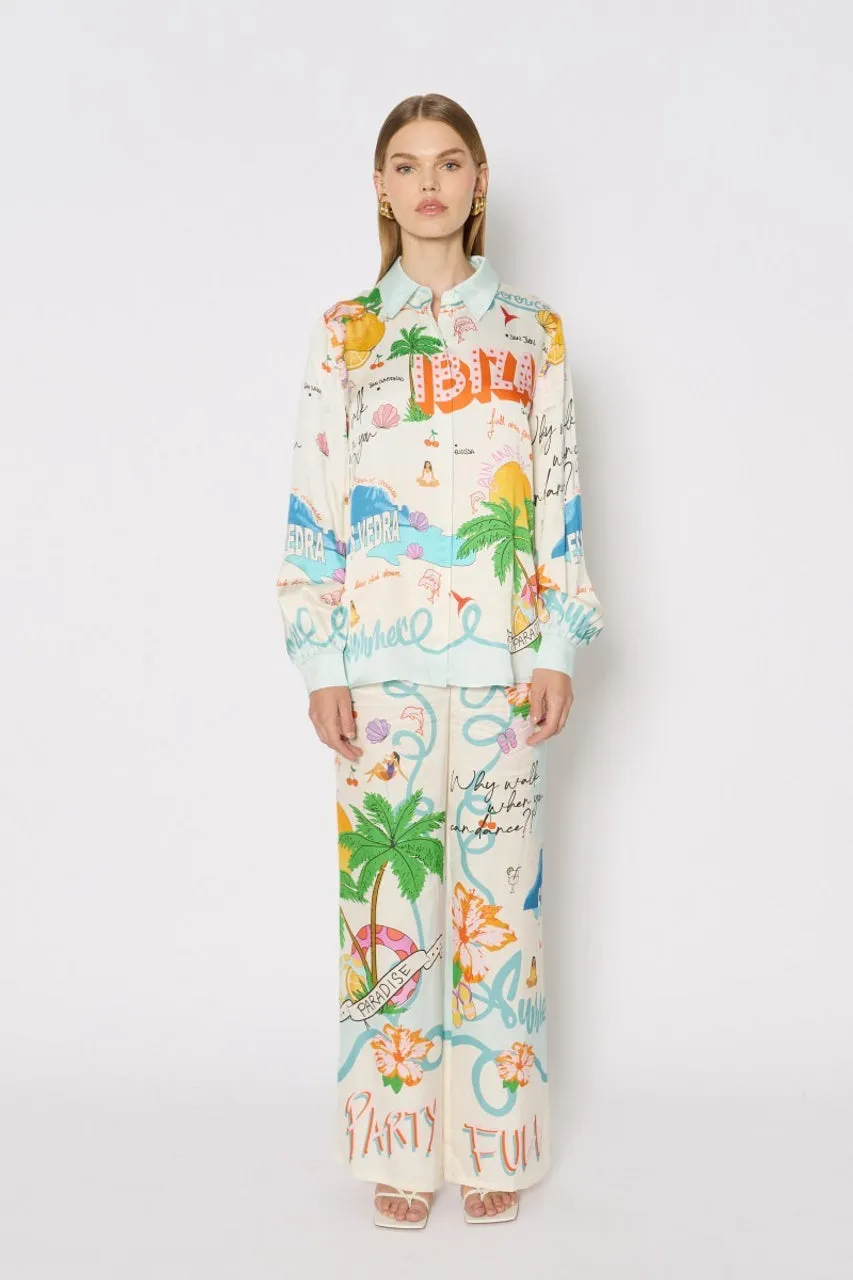 Berenice Califullmoon Shirt Reflective Trim Details