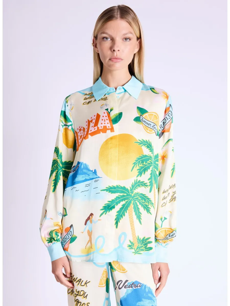 AntiStatic Treatment Eco Dye Process Berenice Califullmoon Shirt