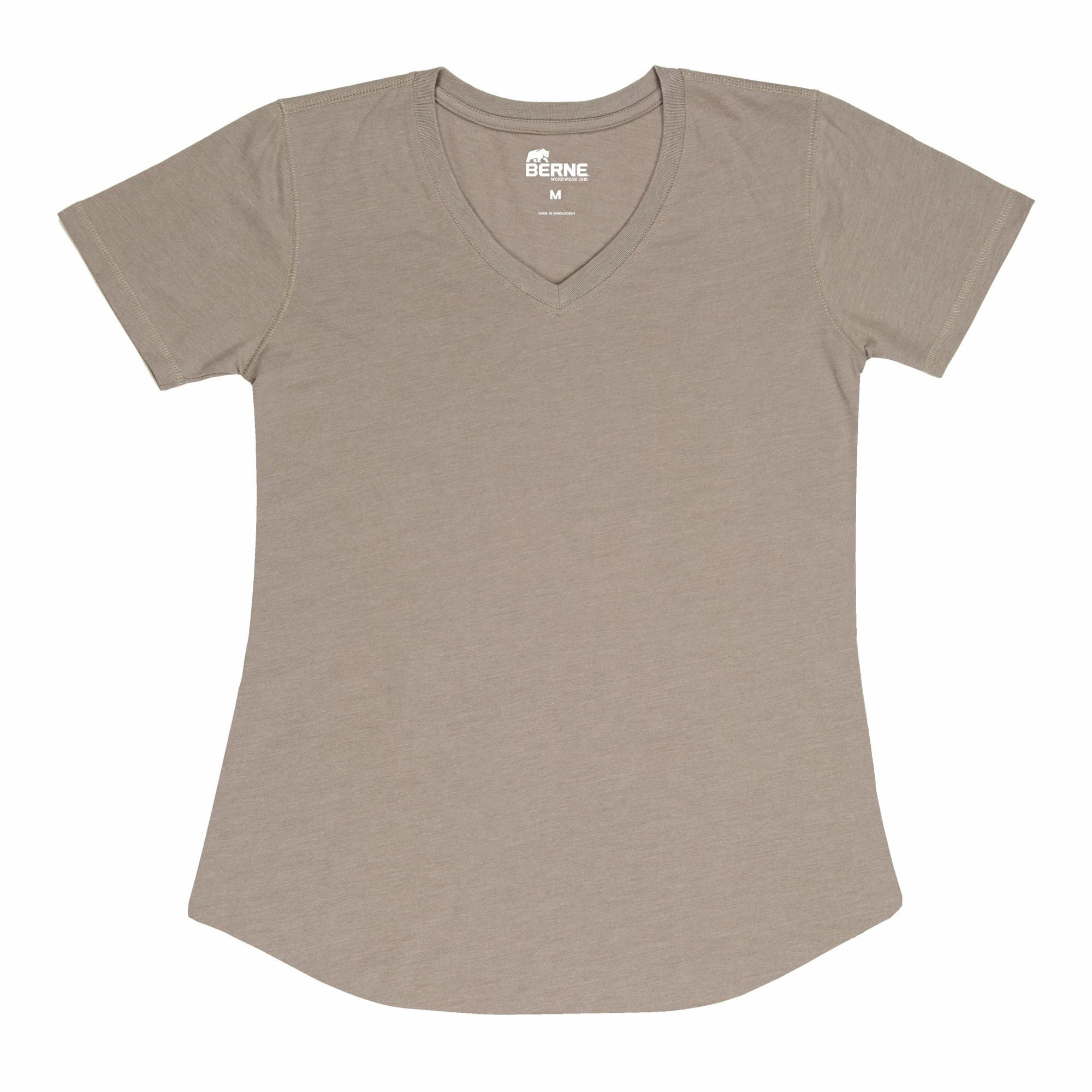 Versatile Clothing Berne Ash Cotton Blend Ladies Lightweight Performance V-Neck S/S