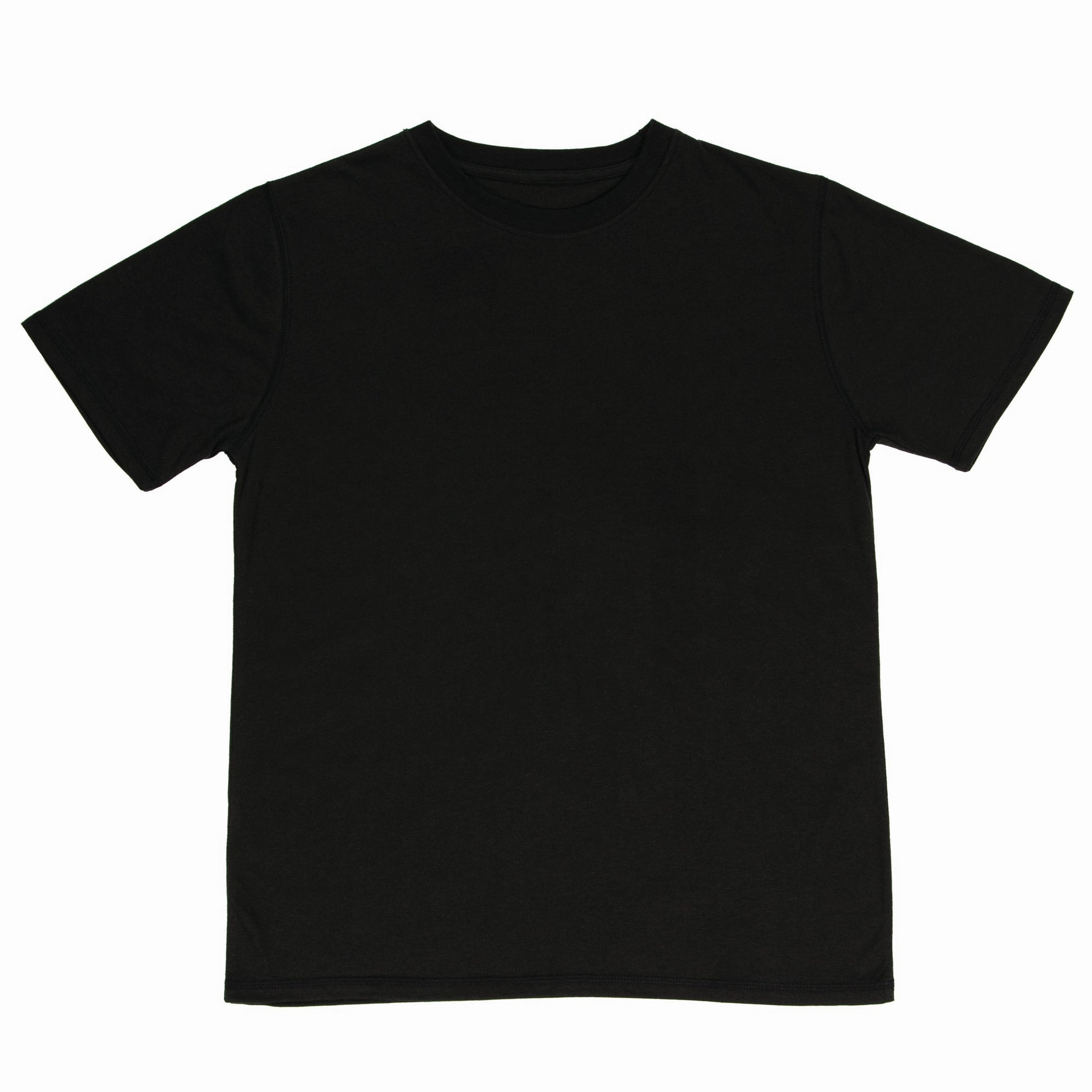 Berne Black Cotton Blend Ladies Lightweight Performance Tee S/S Minimalist Closure Must-Have Item