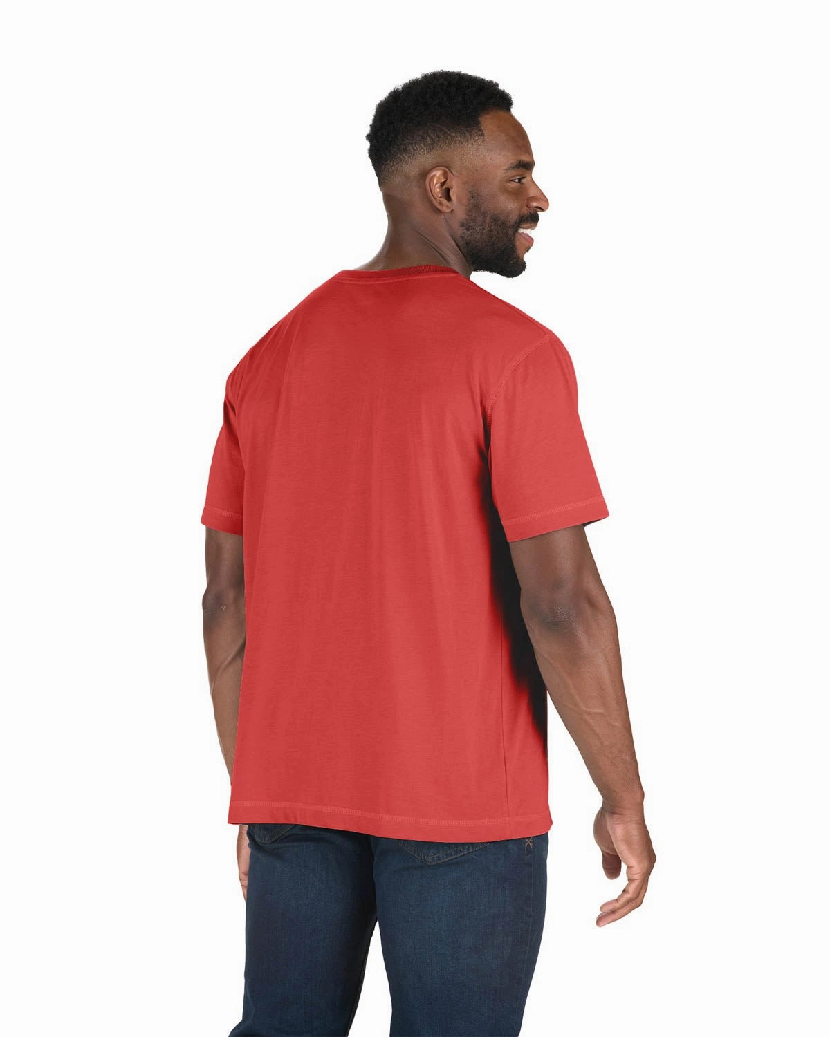 Timeless Classic Berne Mens Deep Red Cotton Blend Light Performance Tee S/S
