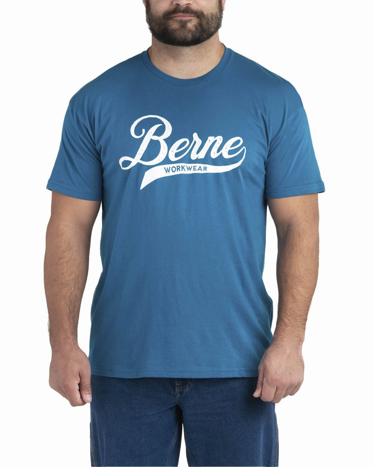 Reversible Design Concept Berne Mens Riptide Cotton Blend Script Tee S/S