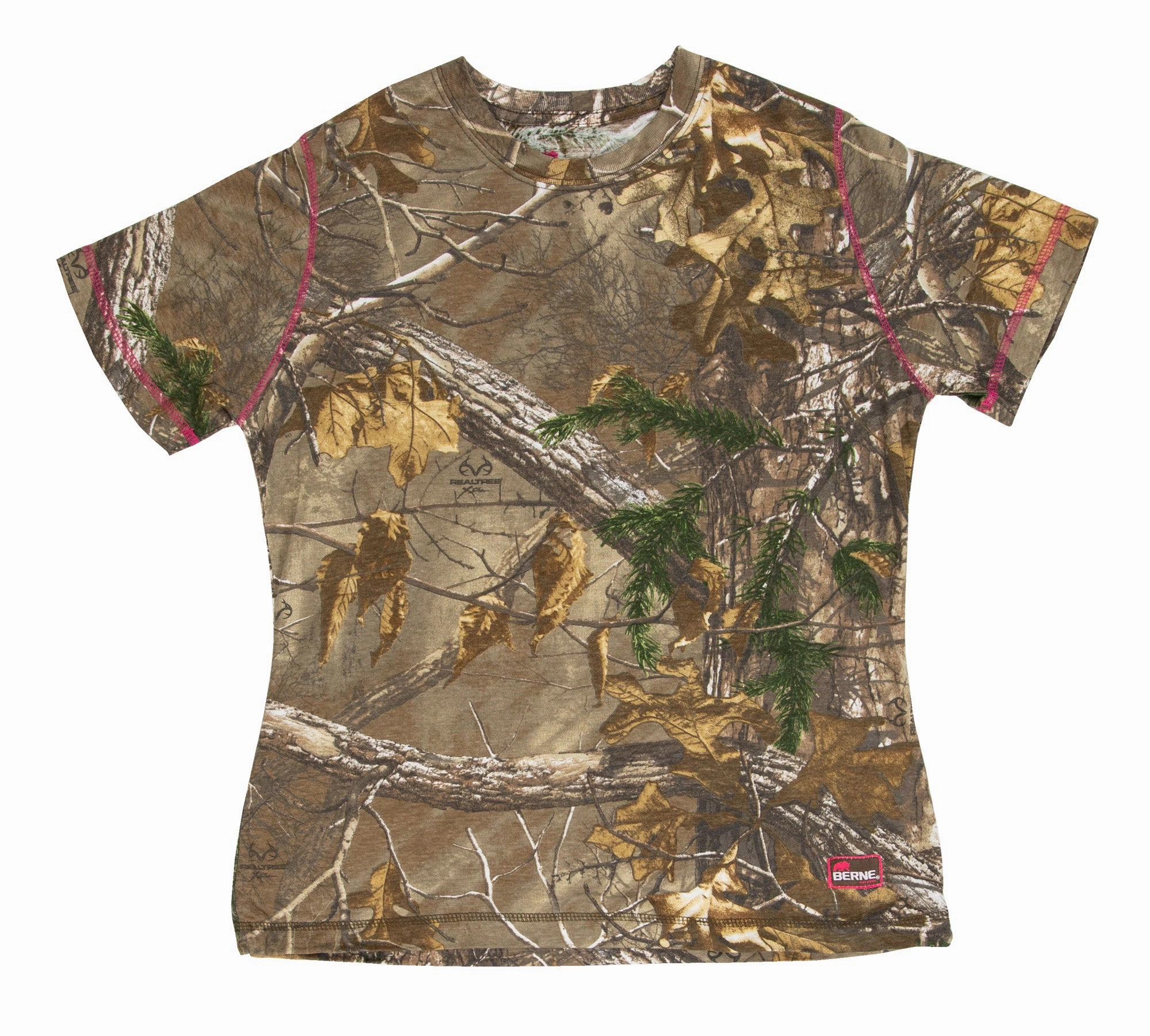 Berne Realtree Xtra Polyester Ladies Aspen Short Sleeve Tee S/S Tall Option