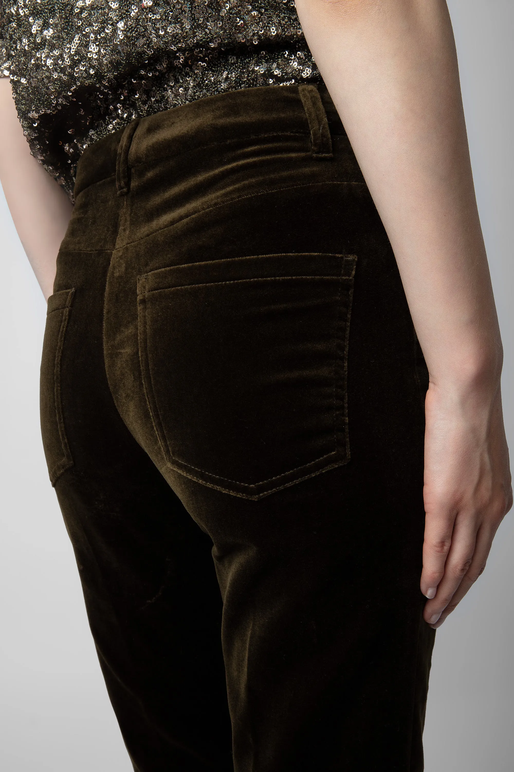 Performance Wear Quick-Dry Material Zadig & Voltaire Pistol Velvet Trousers