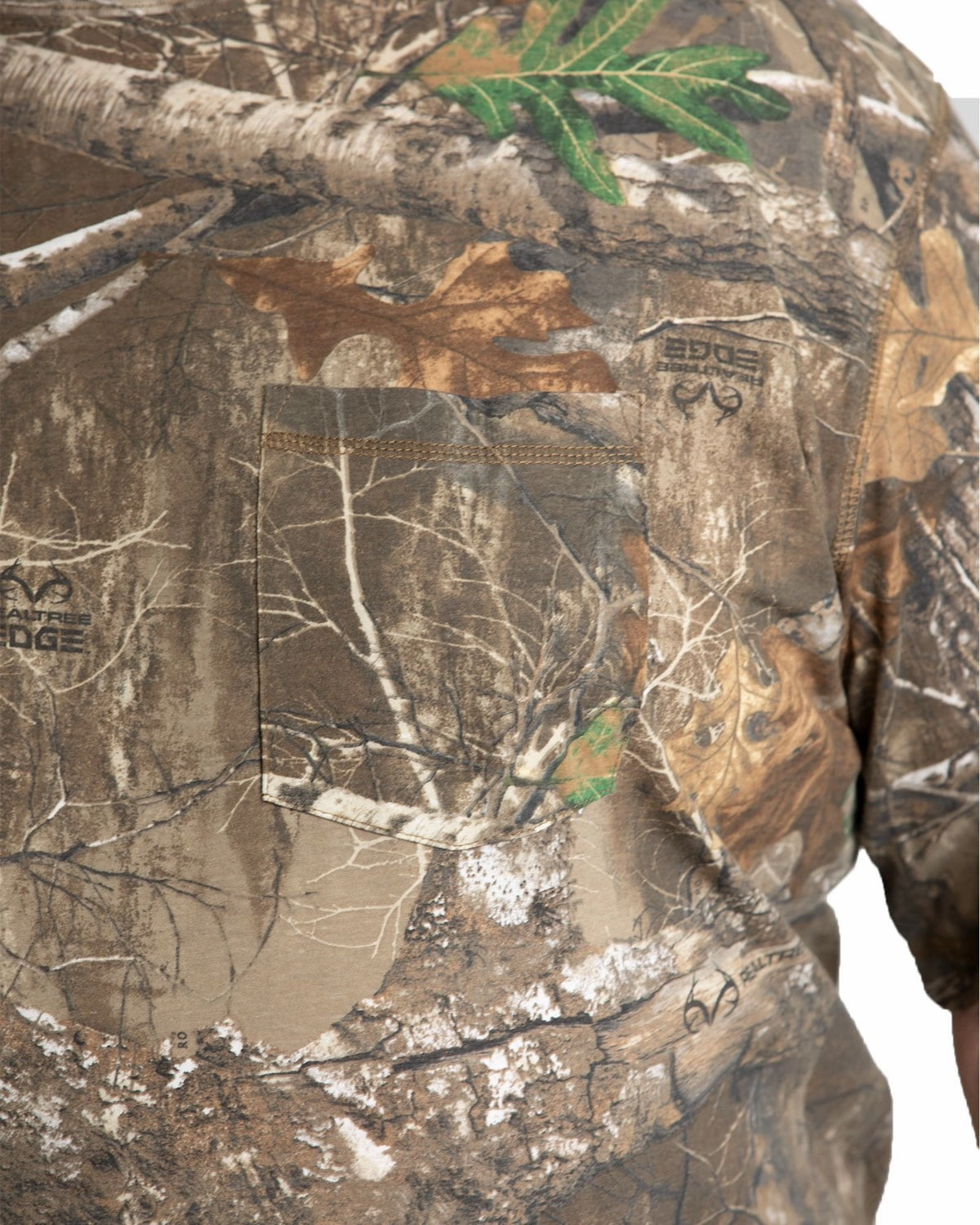 Berne Mens Realtree Edge Cotton Blend Lightweight Performance Tee S/S Summer Casual Stone Wash Process