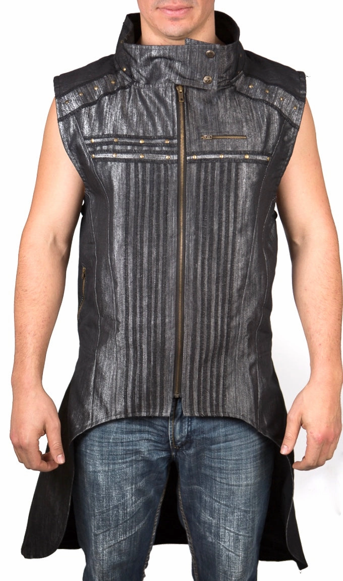 Reinforced Elbow Panels Thermal Insulation Layer Cyber Warlock Tailcoat