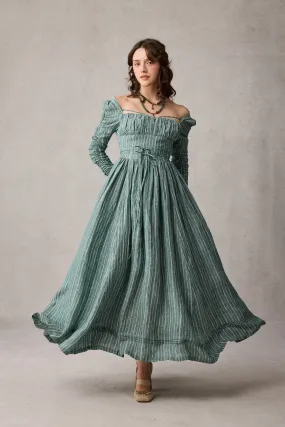 Monette 27 | Corset Linen Dress Odor Resistant Material