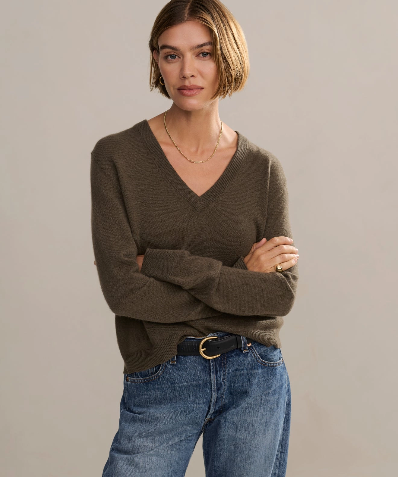 Flynn Cashmere Sweater Biodegradable Fiber Blend