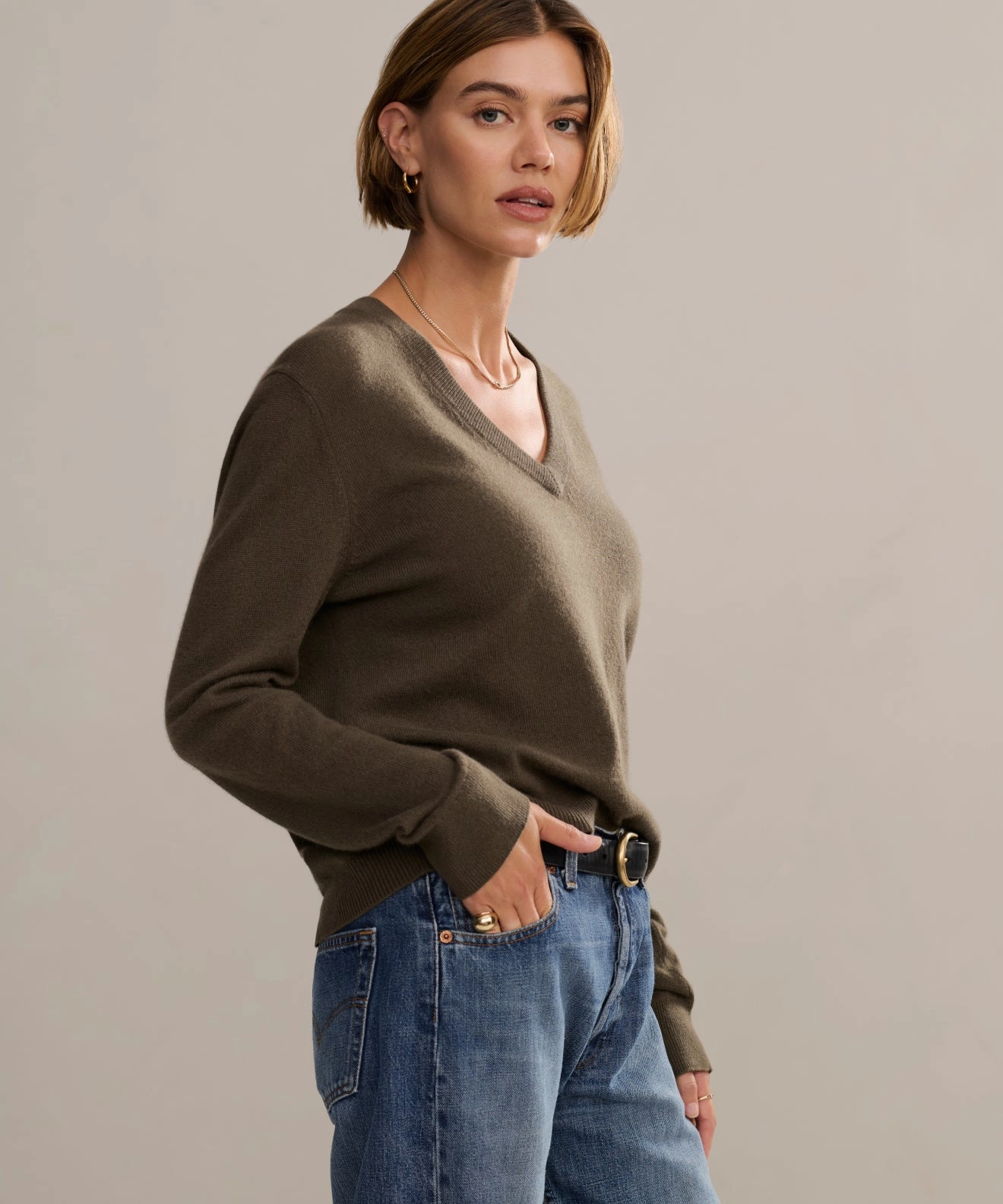 Flynn Cashmere Sweater VeganFriendly Material