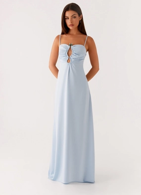 Easy Elegance Contemporary Layer Zelda Maxi Dress - Blue