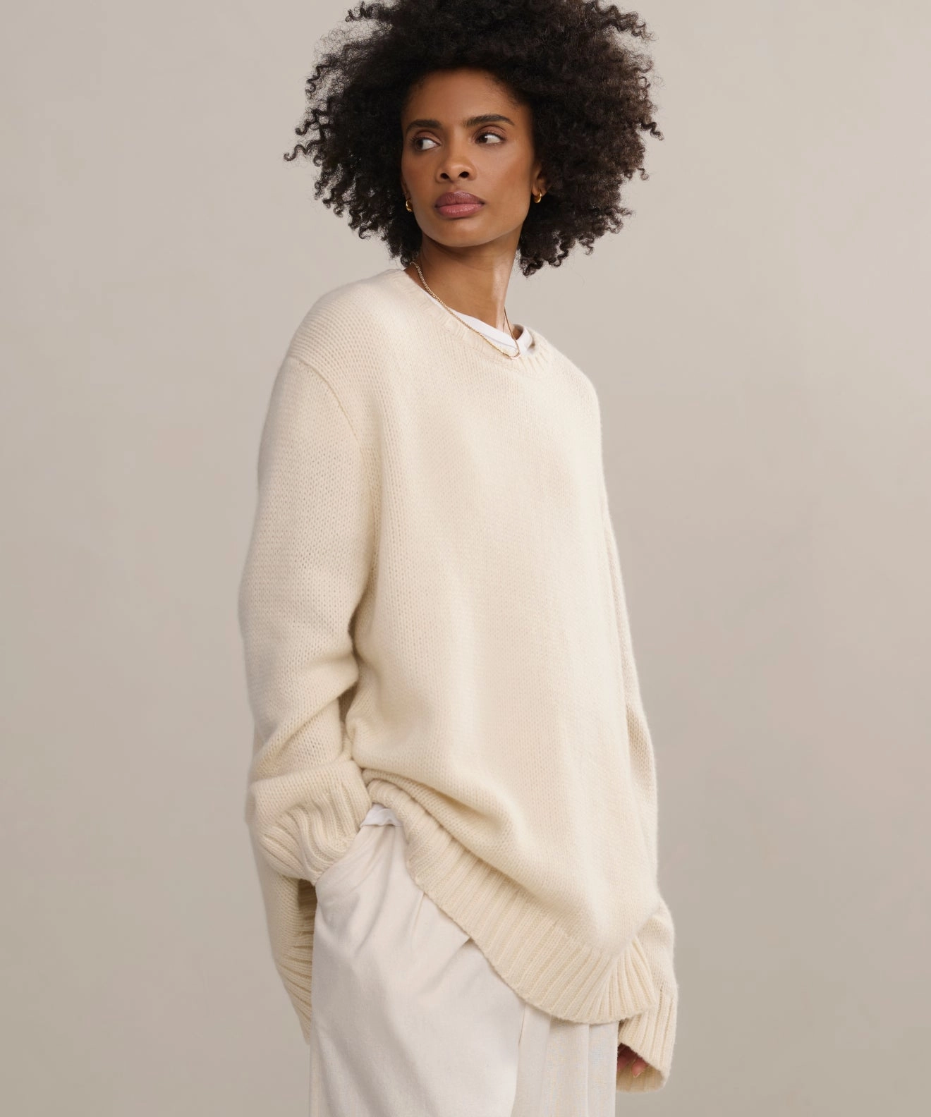 Mood Booster Cashmere Amelia Crewneck