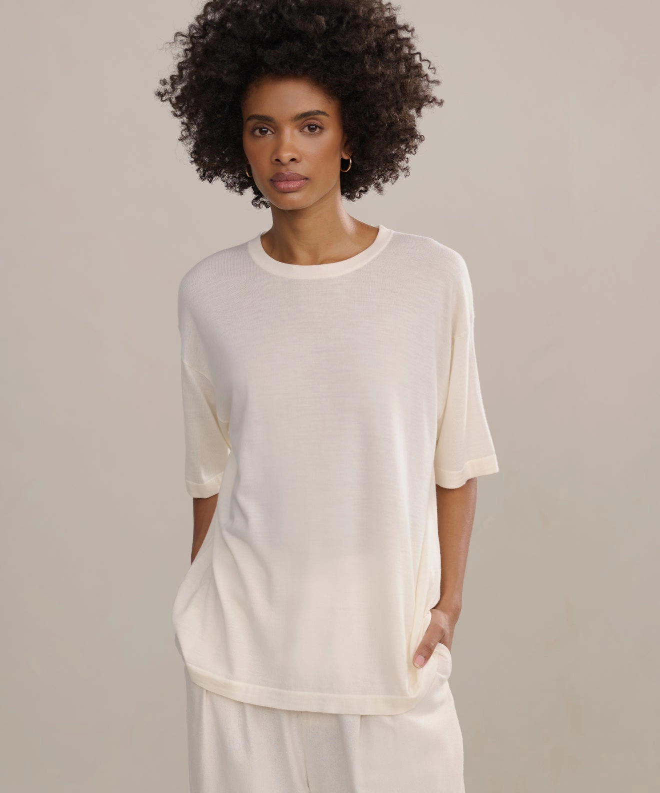 Merino Tee Hybrid Fabric Blend