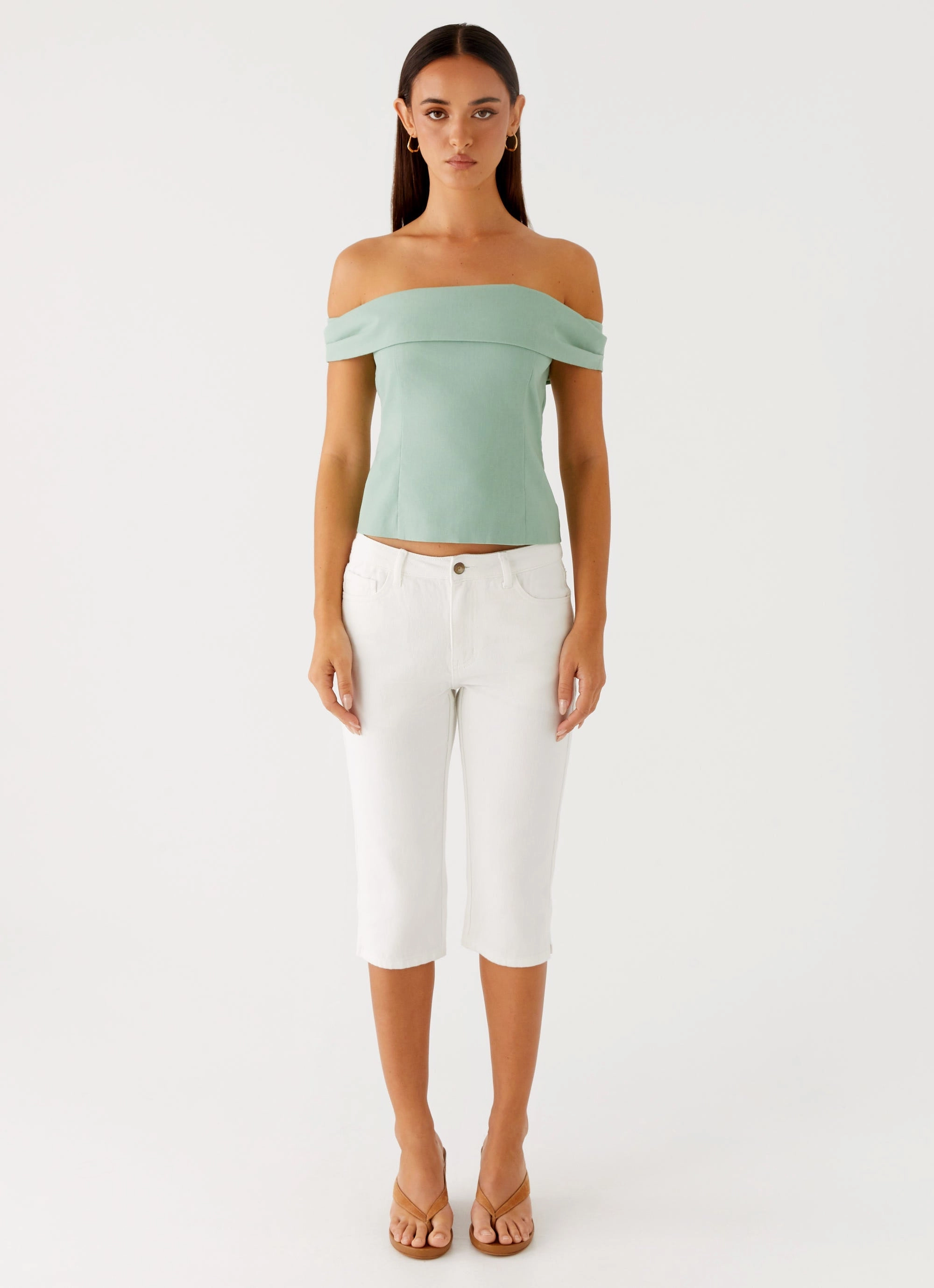 Jairo Linen Top - Sage Ethical production Relaxed Top