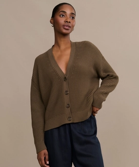 AirflowOptimized Pattern Hypoallergenic Fibers Cropped Cotton Cocoon Cardigan