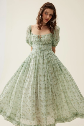 Easy Comfort Alice 19 | Floral linen dress