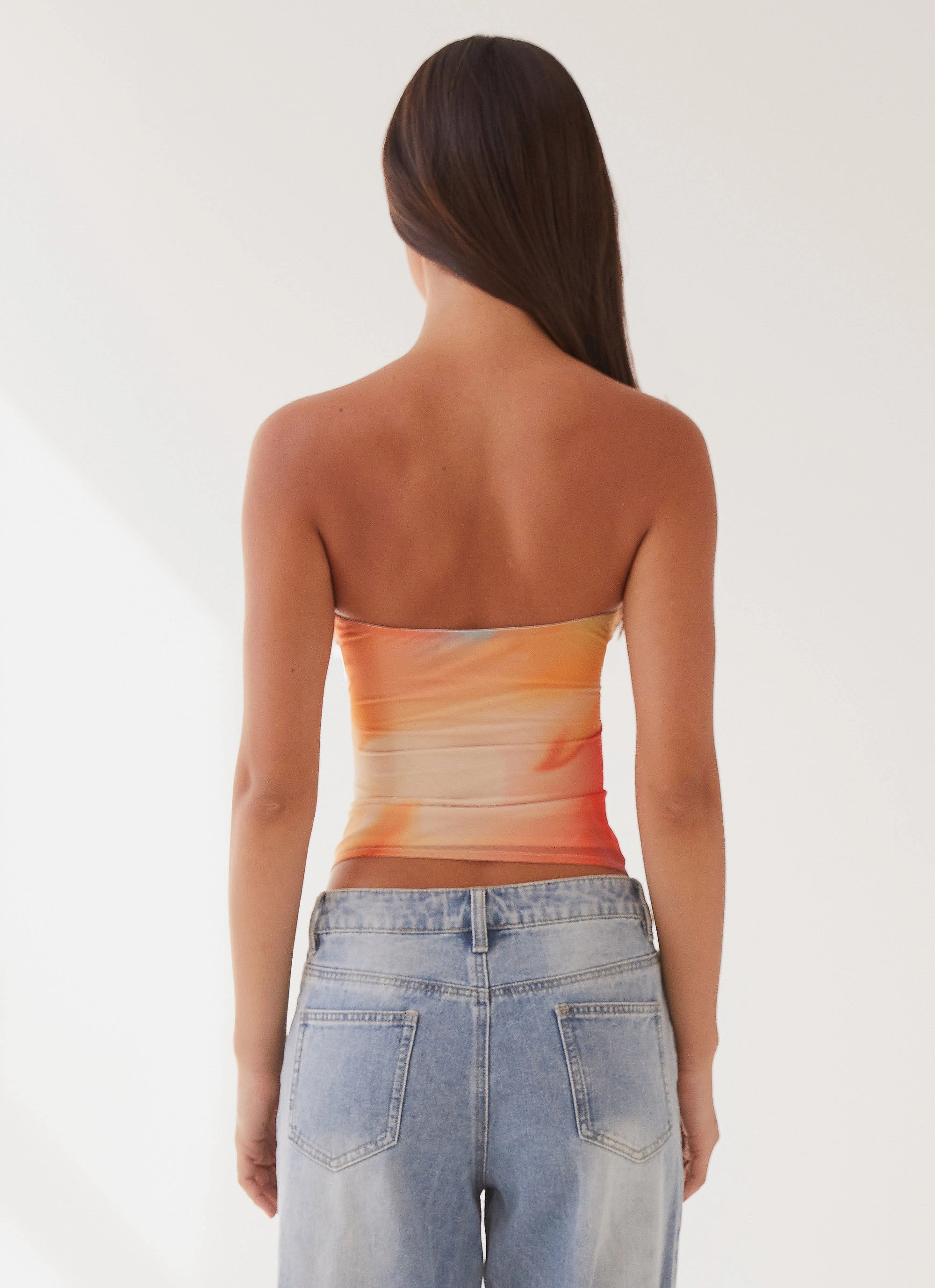 Sleek Styling Fashion Energy Sunlight Cascade Top - Rainbow Radiance