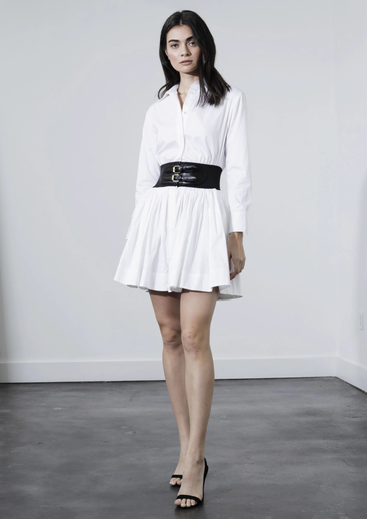 Gentle Shine BRIAR MINI DRESS - SEASHELL WHITE