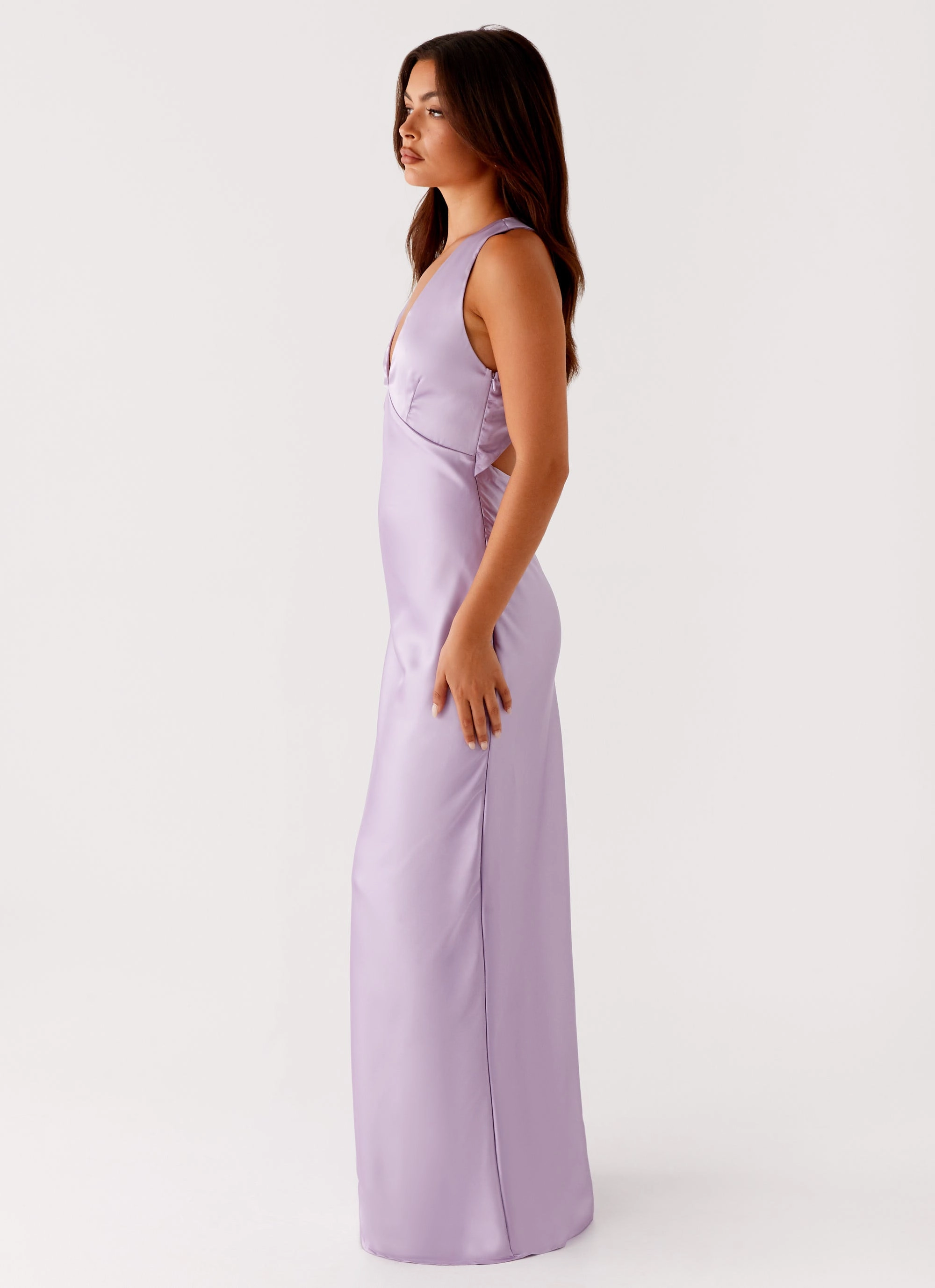 Brody Maxi Dress - Lilac Artisanal-Detail Seasonal Wear