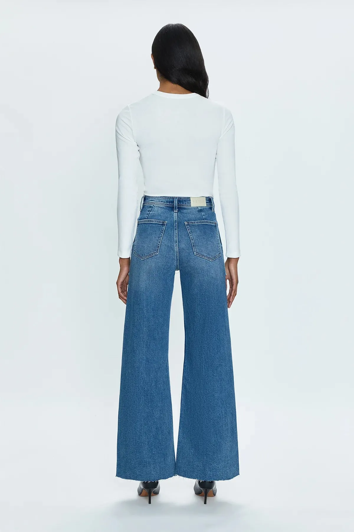 UVProtectiveLayer Pistola Penny Utility High Rise Wide Leg - Canal