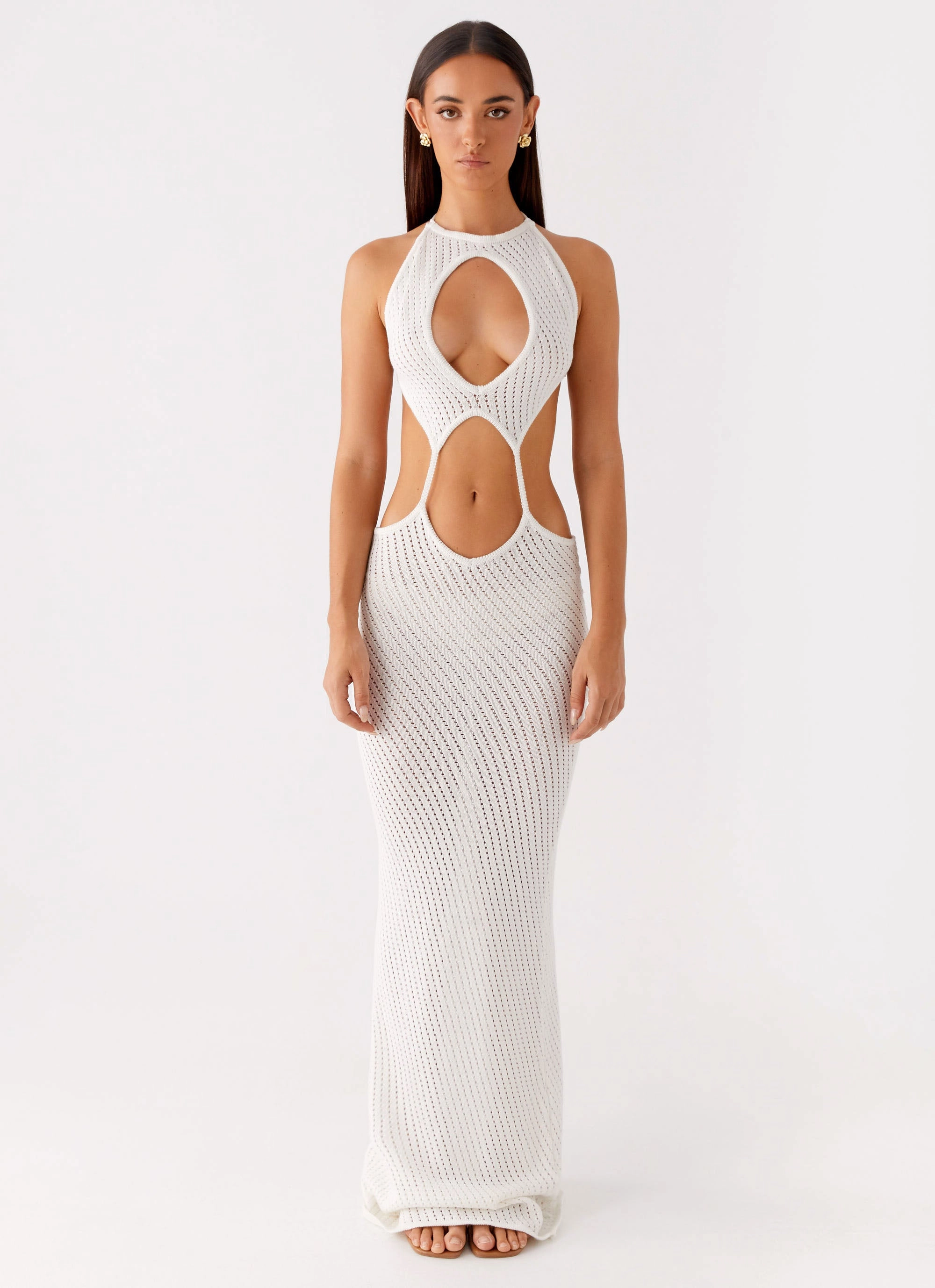 Relax Piece Urban Favorite Caicos Crochet Maxi Dress - White