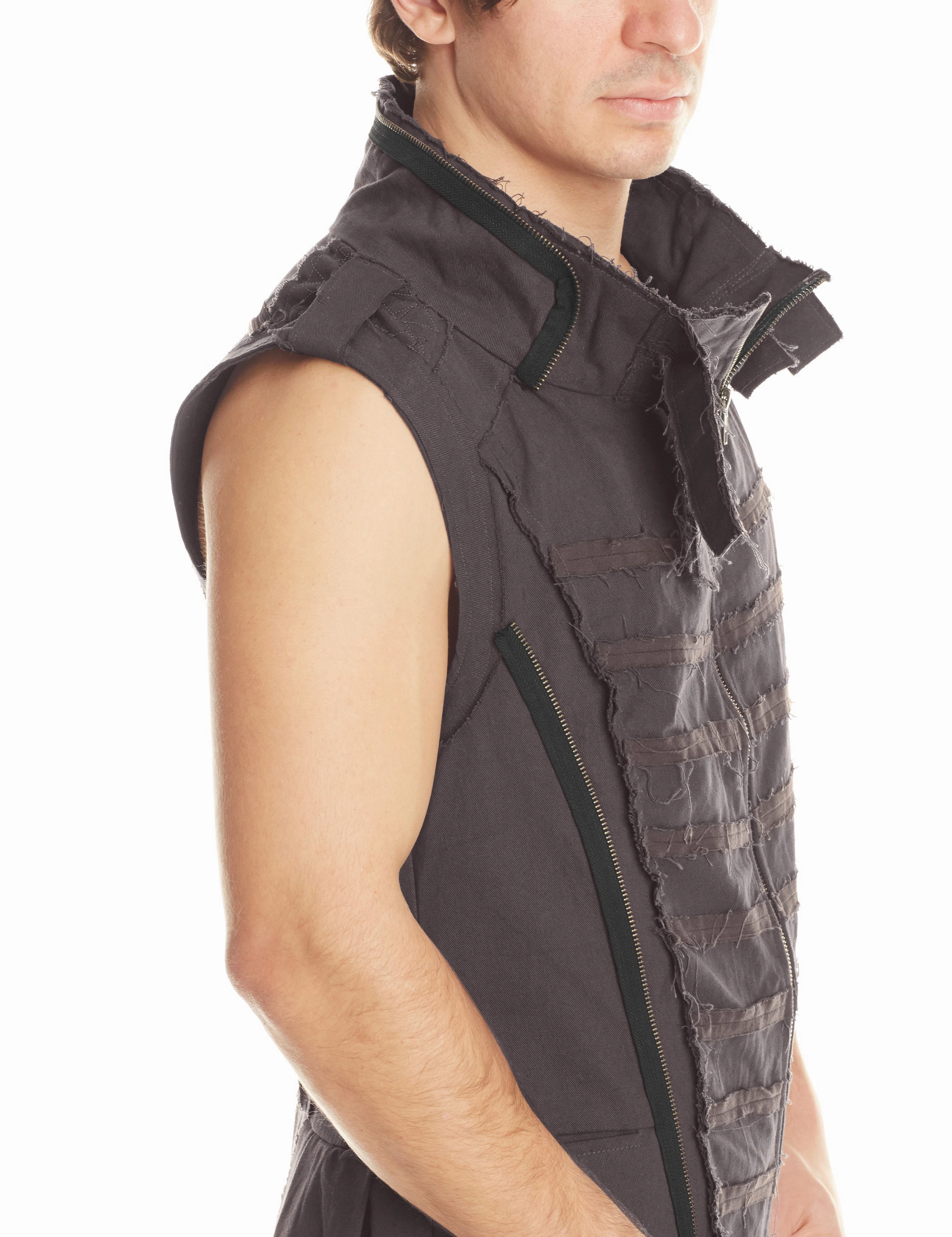 Canvas Steampunk Tailcoat Light Reflective Printing ComfortStretch