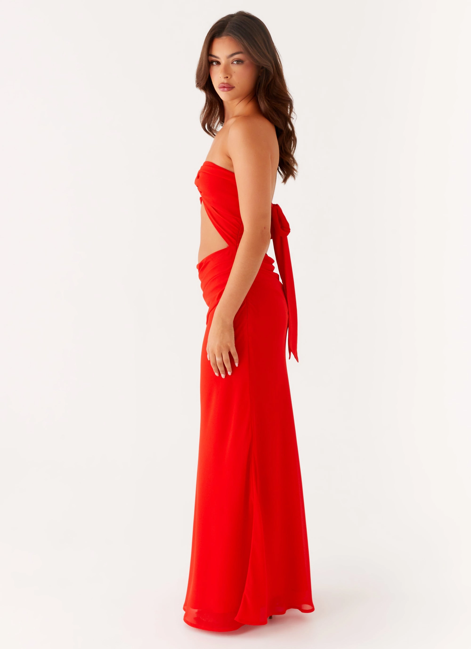 Carla Maxi Dress - Red Classic Layer ComfortFitDesign