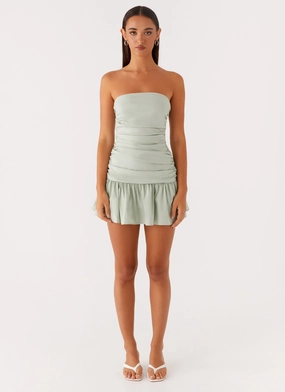 Carmel Mini Dress - Sage Knit Cool Floor-Length