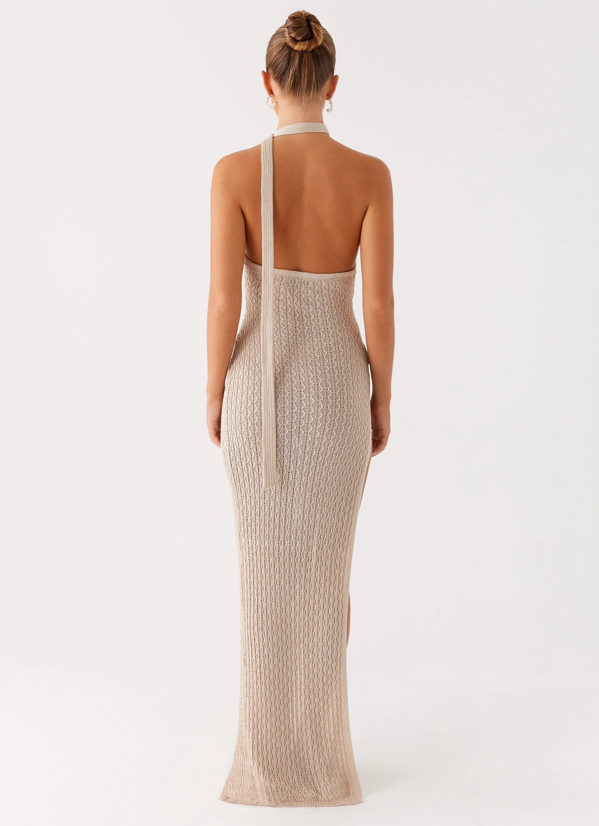Polished Wear Carryn Knit Maxi Dress - Beige