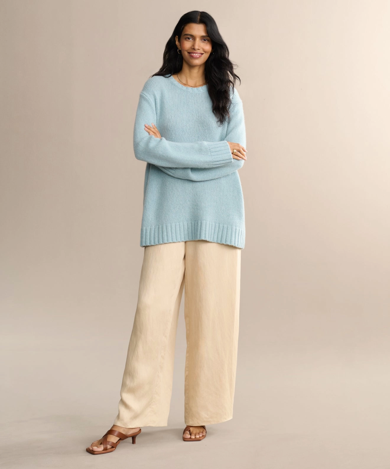 Surface Pilling Resistant Cashmere Amelia Crewneck