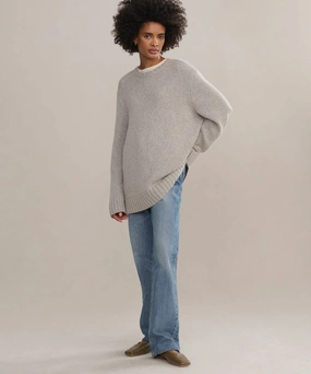 Garment Washed Cashmere Amelia Crewneck
