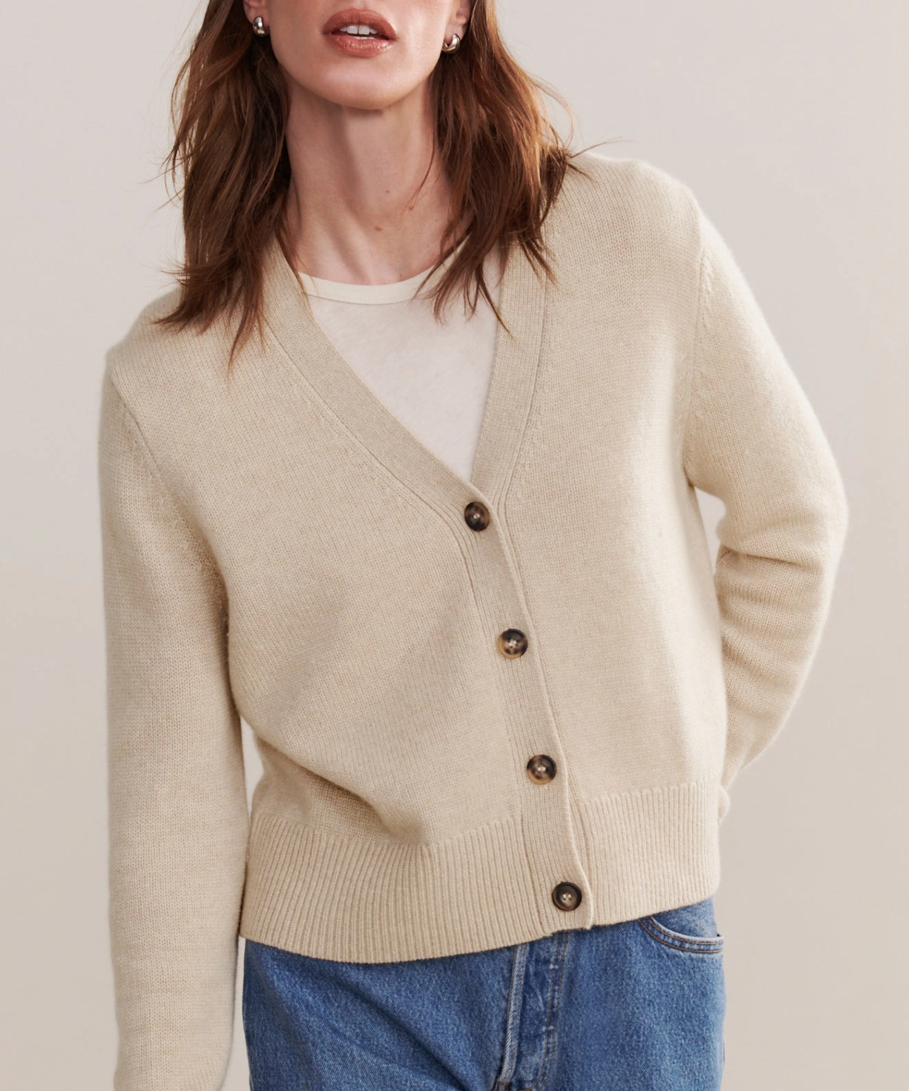 Cashmere Colette Cardigan Day To Night Reinforced Stress Points