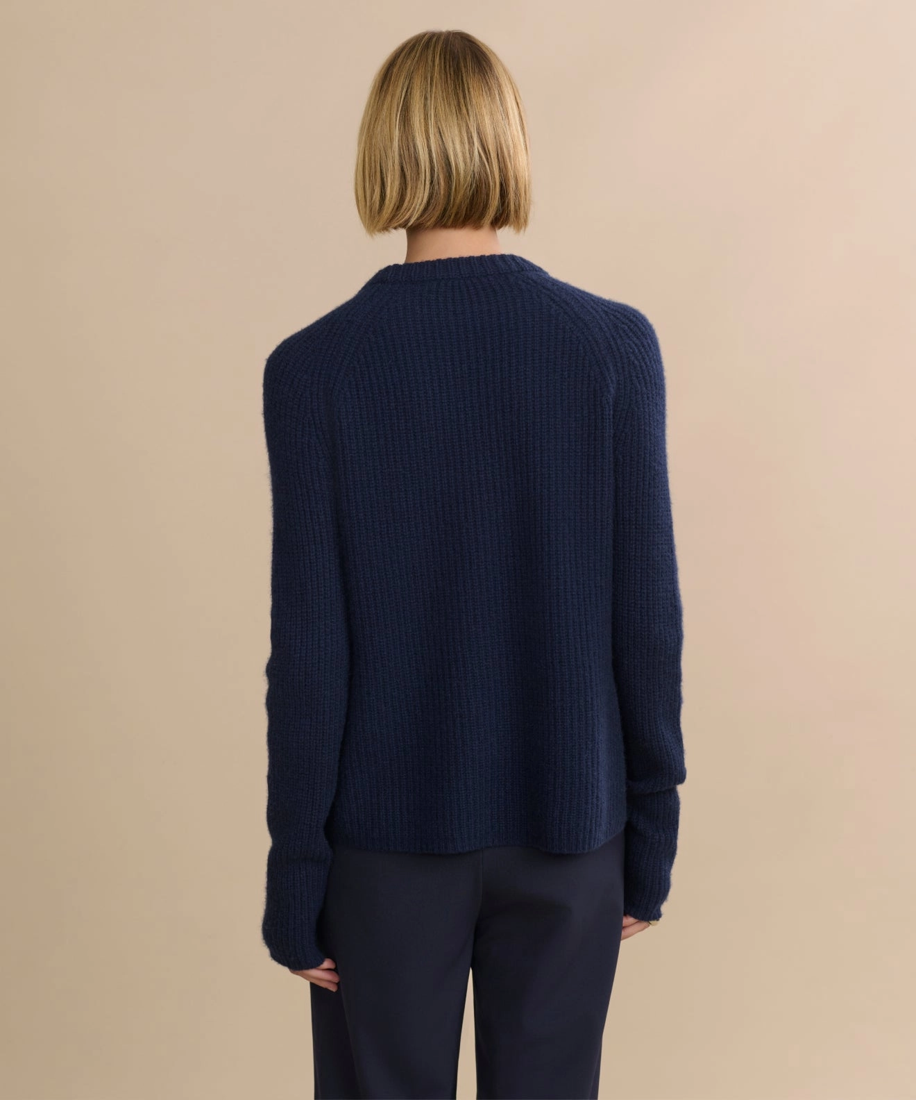OdorResistant Treatment muted tone Cashmere Fisherman Sweater