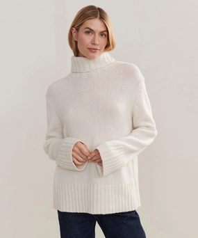 MoistureWicking Cashmere Jet Turtleneck