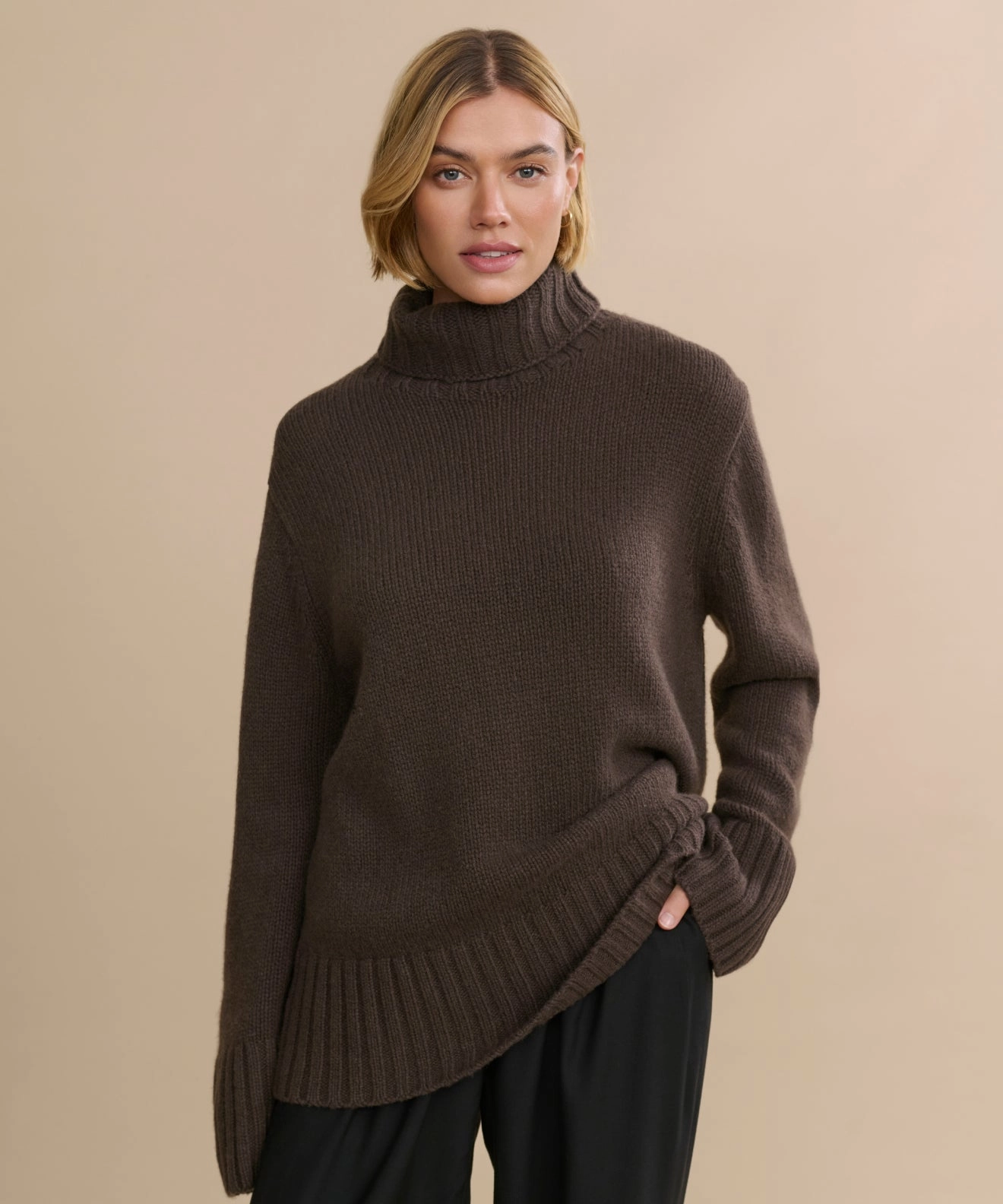 Cashmere Jet Turtleneck Daily Piece