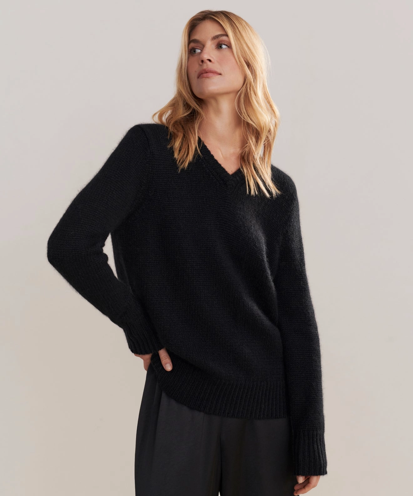 ZeroWaste Manufacturing Cashmere Kate V-Neck