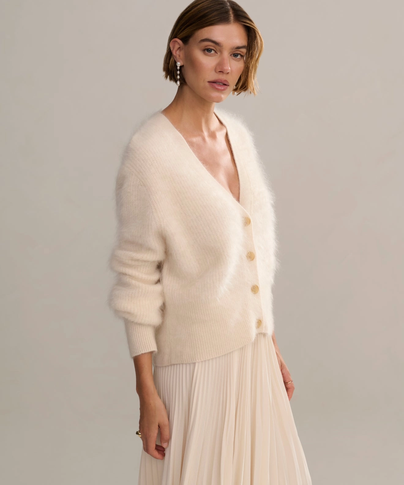 Texture Tone Cashmere Peyton Cardigan
