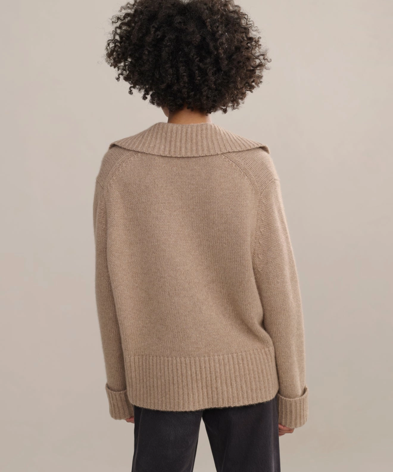 Cashmere Phoebe Polo Street Style Cozy Layer