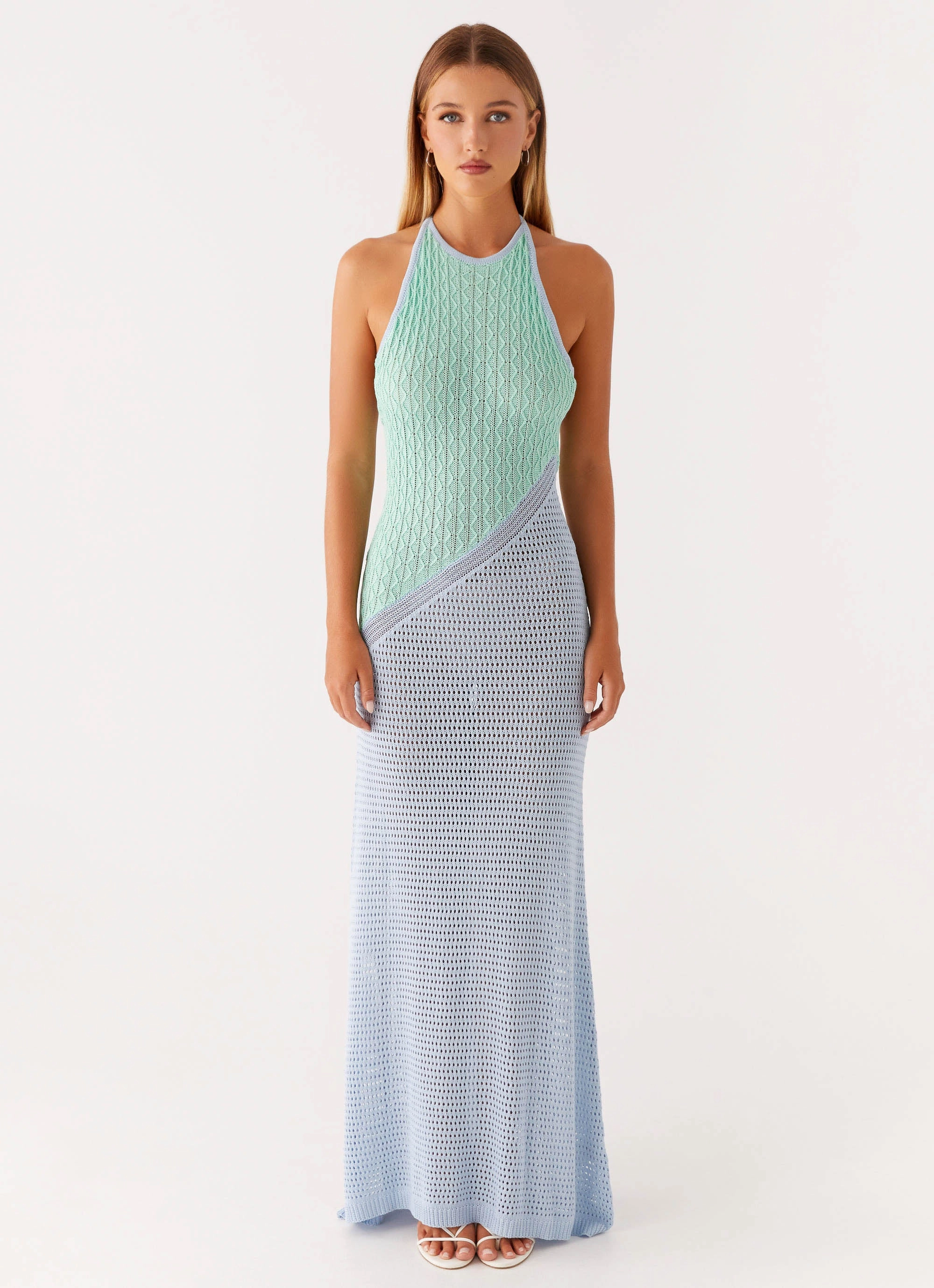 Year Round Travel Edge Caspa Crochet Maxi Dress - Multi