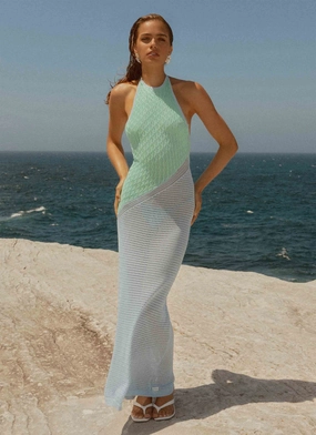 Caspa Crochet Maxi Dress - Multi Soft Harmony