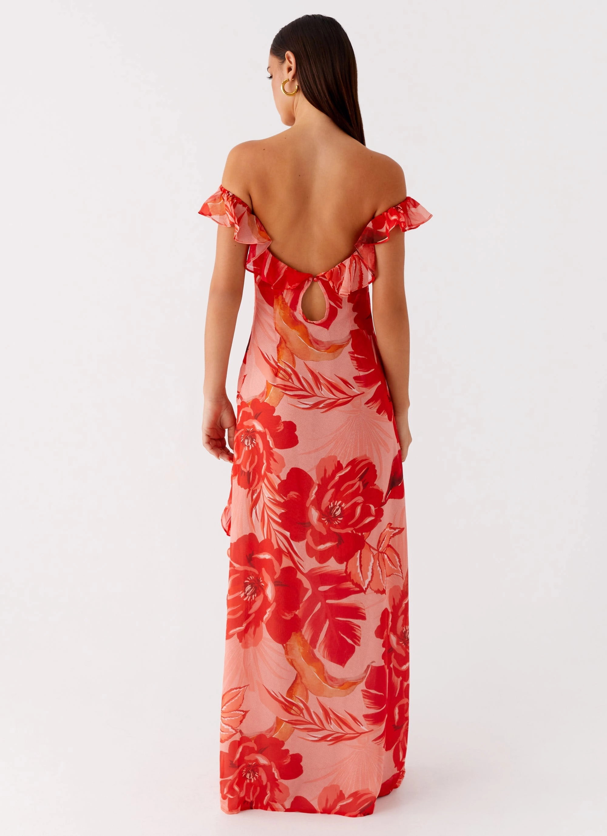 Cassiday Maxi Dress - Sicily Sunsets Print NoiseFreeFabric