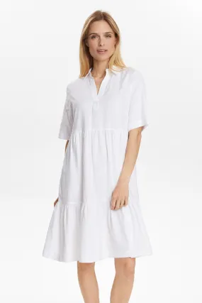 Layered-Look NUYNGVA SS DRESS - Bright White